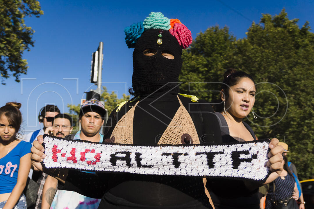 Protesta con la firma del Acuerdo Transpacífico (TPP) 