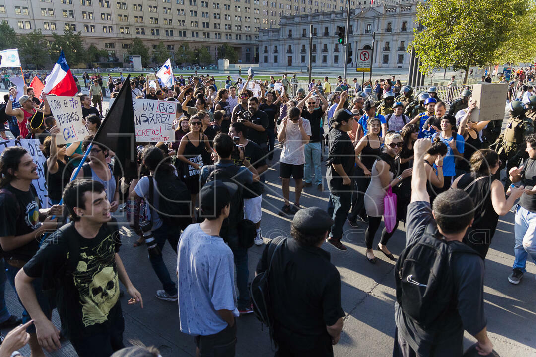 Protesta con la firma del Acuerdo Transpacífico (TPP) 