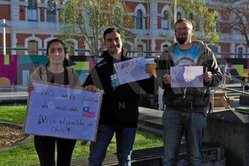 Apoyo a manifestaciones en Chile