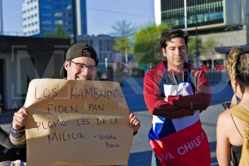 Apoyo a manifestaciones en Chile