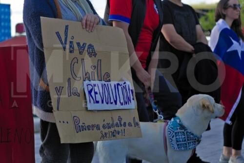 Apoyo a manifestaciones en Chile