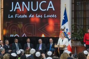 Celebración Janucá Palacio de La Moneda 2016