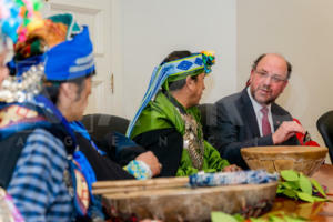 Comuneros mapuches sostienen reunión en La Moneda-5
