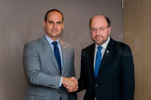 Eduardo Bolsonaro visita Chile