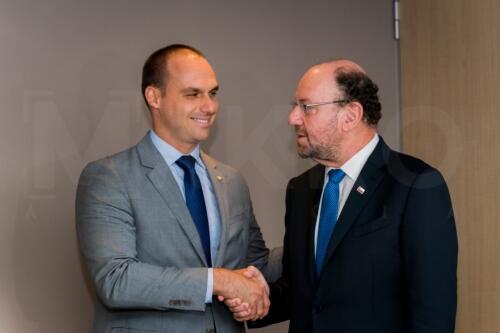 Eduardo Bolsonaro visita Chile