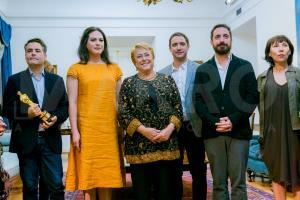 Equipo de película “Una Mujer Fantástica” en el Palacio de La Moneda-5