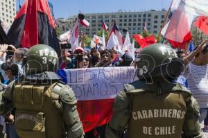 Incidentes fuera de Palacio de La Moneda