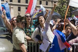 Incidentes fuera de Palacio de La Moneda