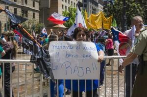 Incidentes fuera de Palacio de La Moneda