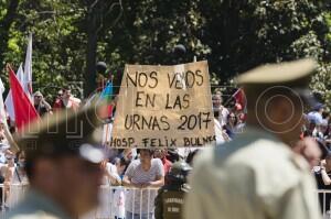 Incidentes fuera de Palacio de La Moneda