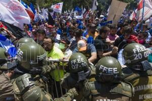 Incidentes fuera de Palacio de La Moneda