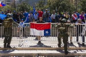 Incidentes fuera de Palacio de La Moneda