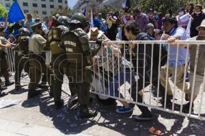 Incidentes fuera de Palacio de La Moneda