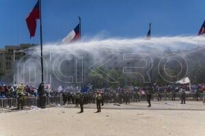 Incidentes fuera de Palacio de La Moneda