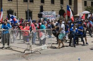 Incidentes fuera de Palacio de La Moneda