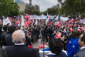 Marcha convocada por la ANEF en apoyo al paro del Registro Civil