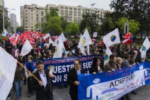 Marcha convocada por la ANEF en apoyo al paro del Registro Civil