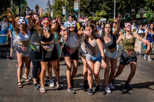 Marcha mundial Fridays for Futere en Santiago