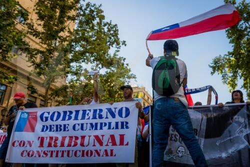 Pescadores industriales entregan carta en La Moneda