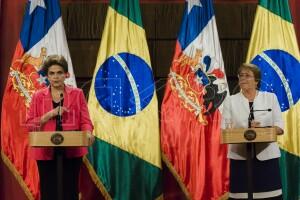 Presidenta Rousseff en visita oficial en Chile