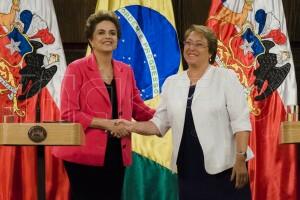 Presidenta Rousseff en visita oficial en Chile