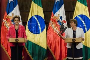 Presidenta Rousseff en visita oficial en Chile