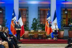 Presidente Francés en visita oficial a Chile