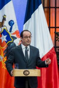 Presidente Francés en visita oficial a Chile