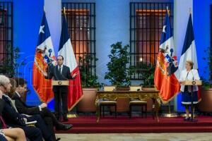 Presidente Francés en visita oficial a Chile