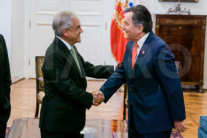 Presidente Piñera recibe en audiencia al Ministro Ampuero y al agente Grossman-2