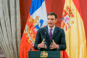 Presidente de España Pedro Sánchez visita Chile-10