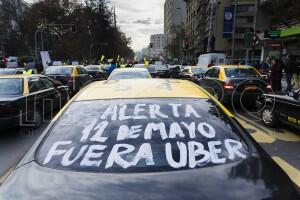 Protesta de taxistas contra Uber-3