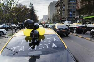 Protesta de taxistas contra Uber-5