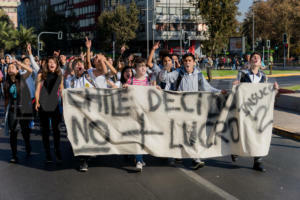 Protesta estudiantial contra el lucro en la educación-1