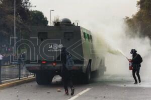 Protesta estudiantil en Santiago