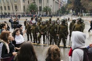 Protesta estudiantil en Santiago