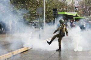 Protesta estudiantil en Santiago