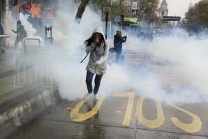 Protesta estudiantil en Santiago