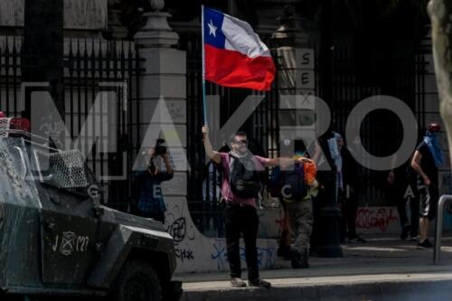 Sexa jornada de protestas en Santiago