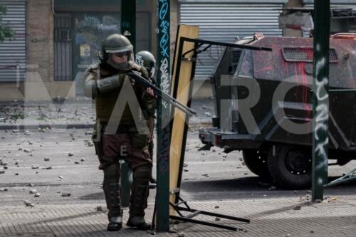 Sexa jornada de protestas en Santiago