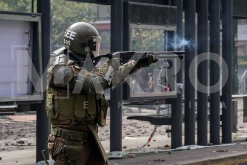 Sexa jornada de protestas en Santiago