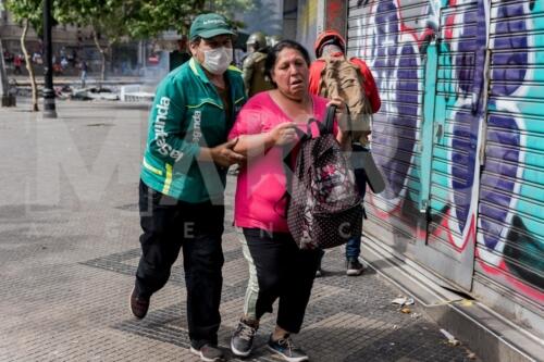 Sexa jornada de protestas en Santiago