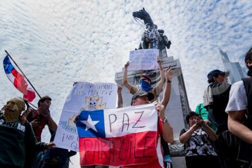 Sexa jornada de protestas en Santiago