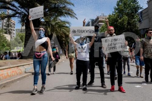 Sexa jornada de protestas en Santiago