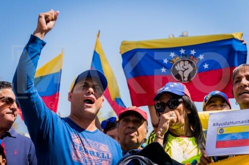 Venezolanos en Chile salen a manifestar nuevamente su apoyo a Guaidó