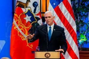 Vicepresidente de EEUU Mike Pence visita Chile