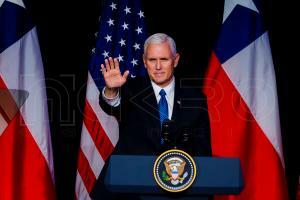 Vicepresidente de EEUU Mike Pence visita Chile