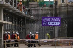 Visita a futura estación Estadio Nacional del metro-3