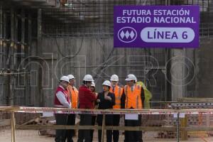 Visita a futura estación Estadio Nacional del metro-4