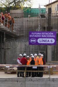 Visita a futura estación Estadio Nacional del metro-5